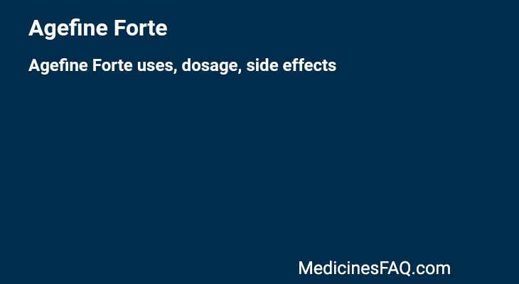 Agefine Forte