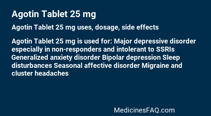 Agotin Tablet 25 mg
