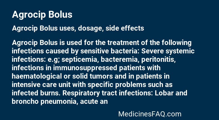 Agrocip Bolus