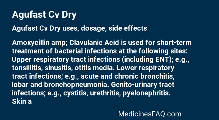 Agufast Cv Dry