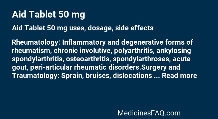 Aid Tablet 50 mg
