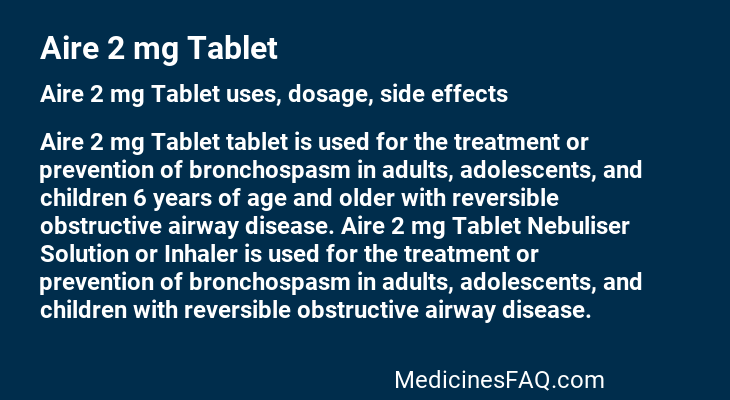 Aire 2 mg Tablet