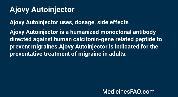 Ajovy Autoinjector