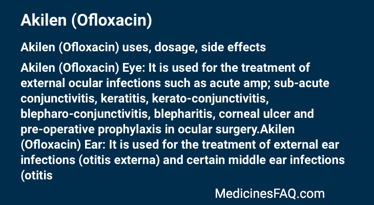 Akilen (Ofloxacin)