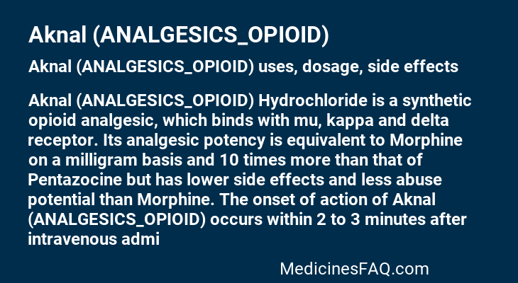 Aknal (ANALGESICS_OPIOID)