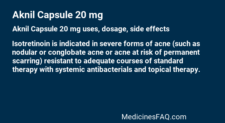 Aknil Capsule 20 mg
