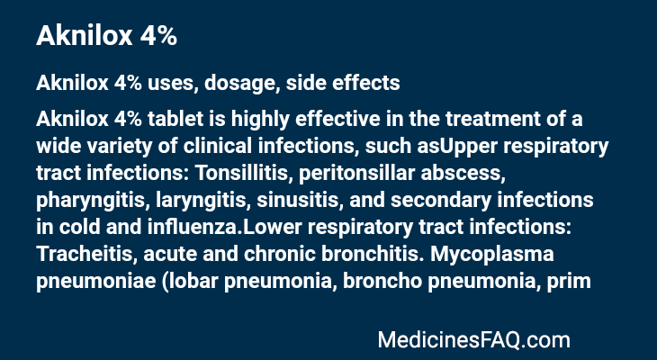 Aknilox 4%