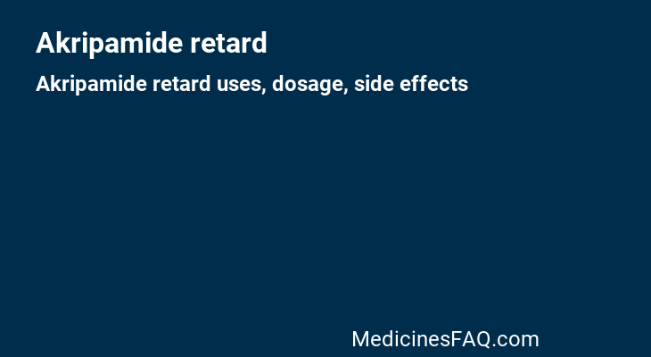 Akripamide retard