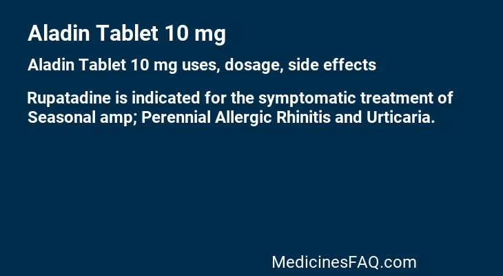 Aladin Tablet 10 mg