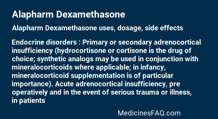 Alapharm Dexamethasone