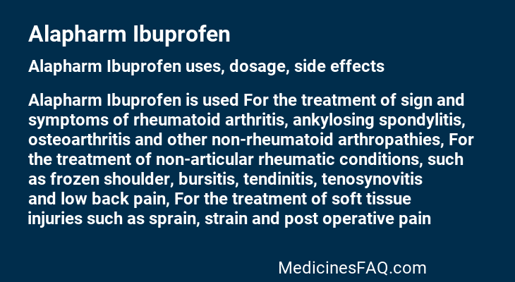 Alapharm Ibuprofen