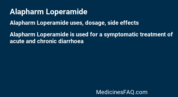 Alapharm Loperamide