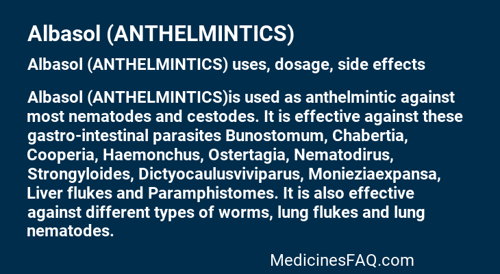 Albasol (ANTHELMINTICS)