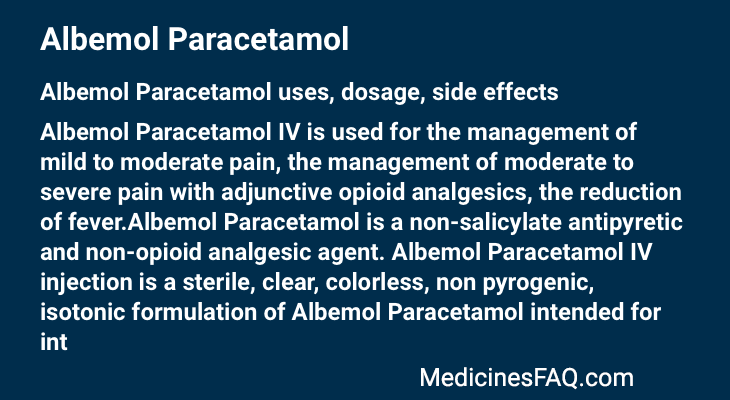 Albemol Paracetamol
