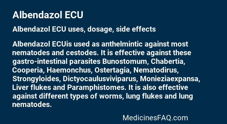 Albendazol ECU