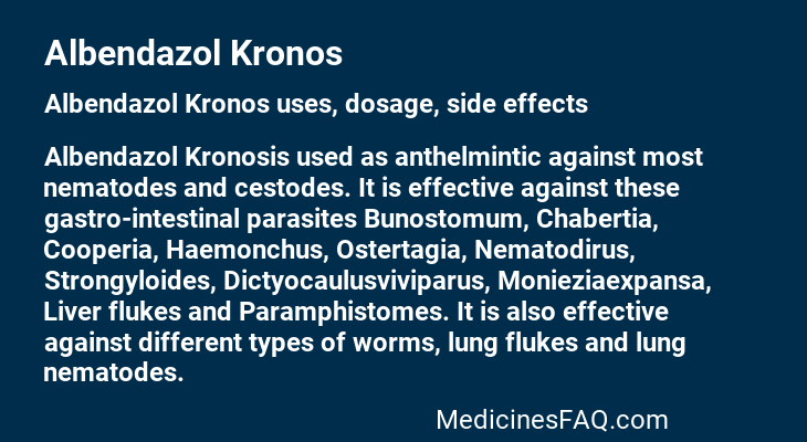 Albendazol Kronos