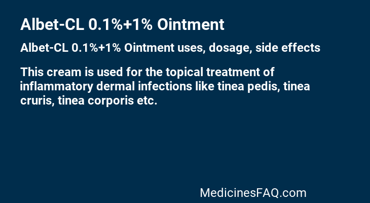 Albet-CL 0.1%+1% Ointment