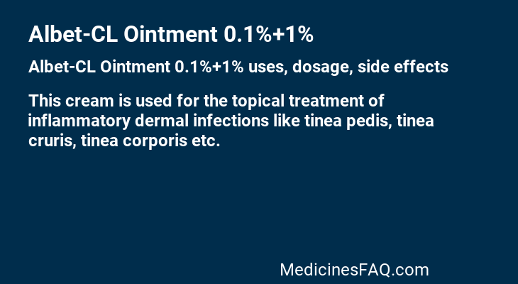 Albet-CL Ointment 0.1%+1%