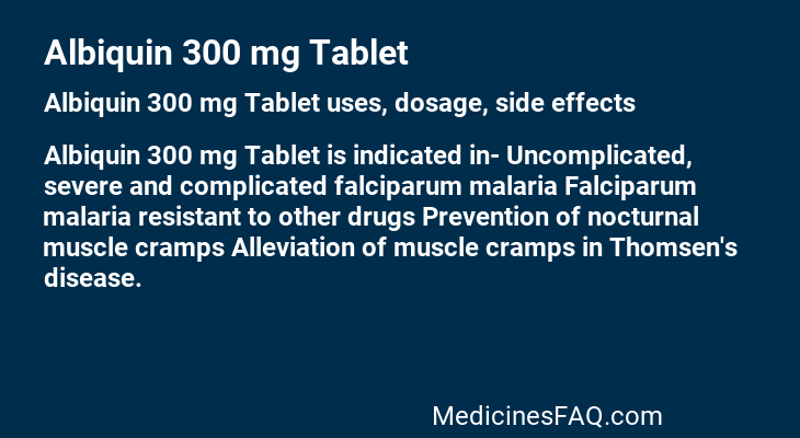 Albiquin 300 mg Tablet