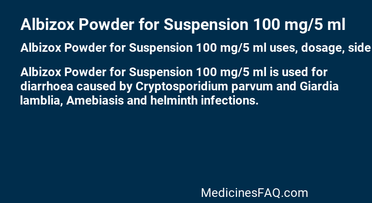 Albizox Powder for Suspension 100 mg/5 ml
