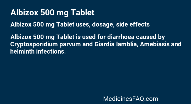 Albizox 500 mg Tablet