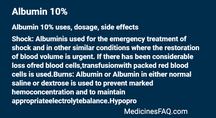 Albumin 10%