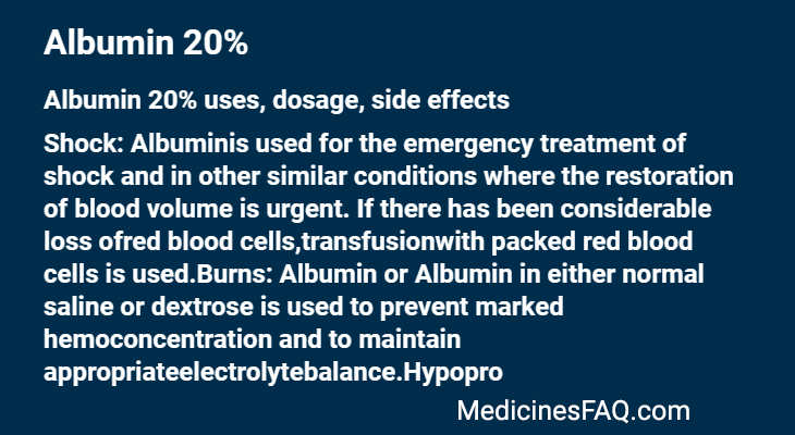 Albumin 20%