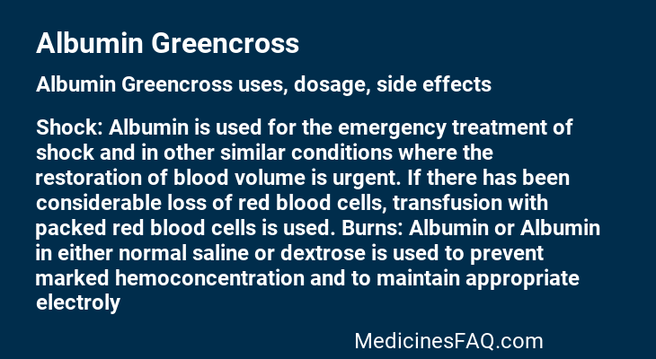 Albumin Greencross