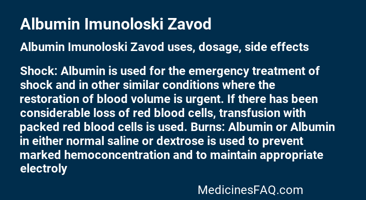 Albumin Imunoloski Zavod