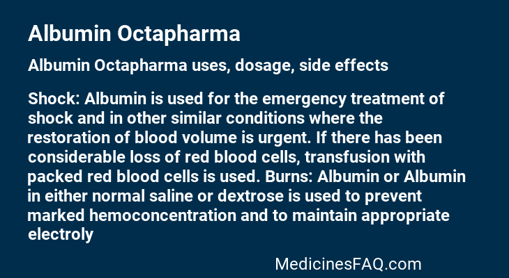 Albumin Octapharma