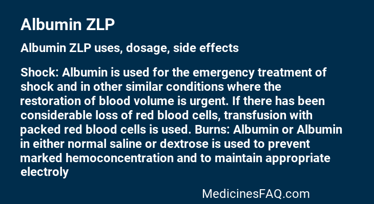 Albumin ZLP