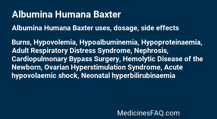 Albumina Humana Baxter