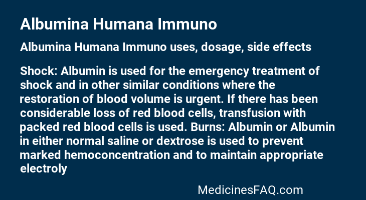 Albumina Humana Immuno