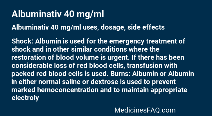 Albuminativ 40 mg/ml