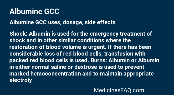 Albumine GCC