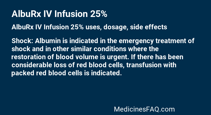AlbuRx IV Infusion 25%