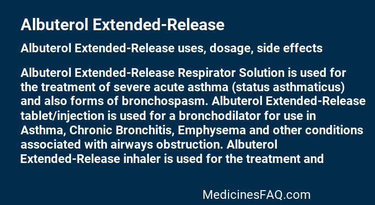 Albuterol Extended-Release