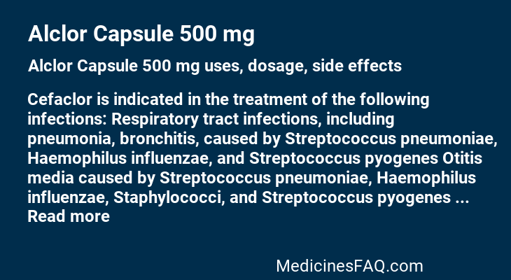 Alclor Capsule 500 mg