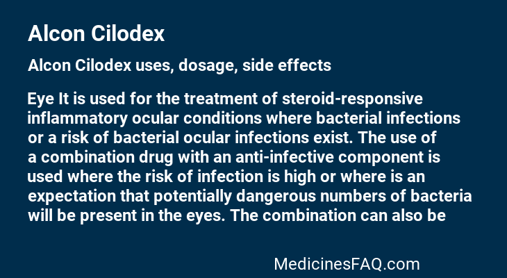 Alcon Cilodex