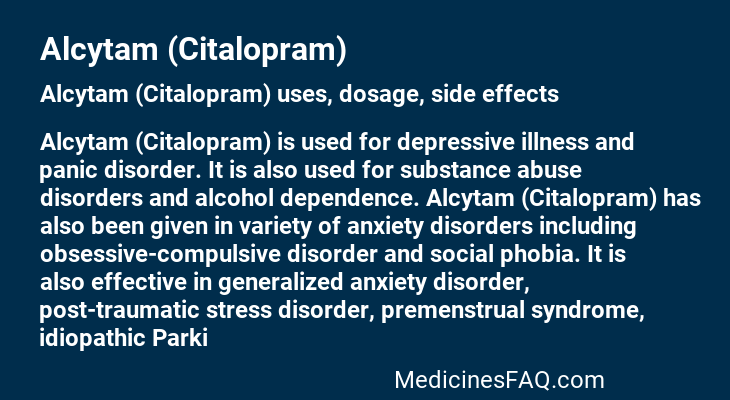 Alcytam (Citalopram)