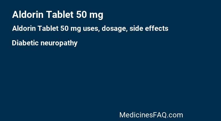 Aldorin Tablet 50 mg