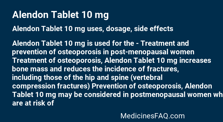 Alendon Tablet 10 mg