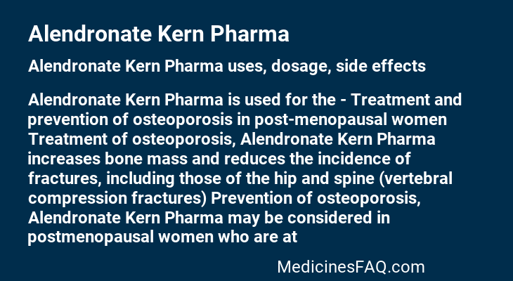 Alendronate Kern Pharma