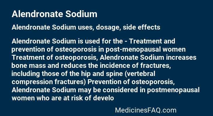 Alendronate Sodium