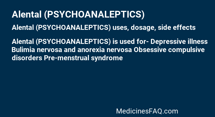 Alental (PSYCHOANALEPTICS)