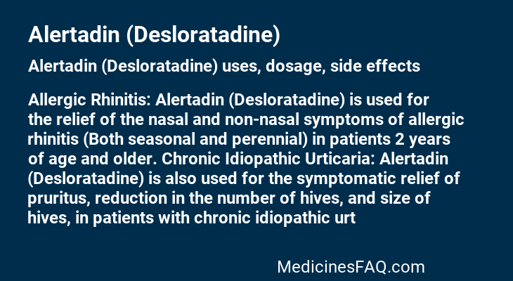 Alertadin (Desloratadine)