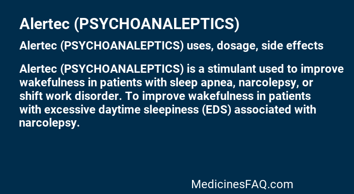 Alertec (PSYCHOANALEPTICS)