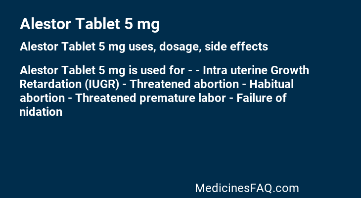 Alestor Tablet 5 mg