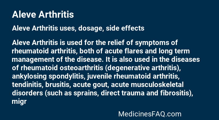 Aleve Arthritis