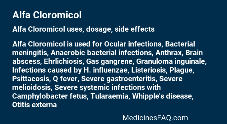 Alfa Cloromicol